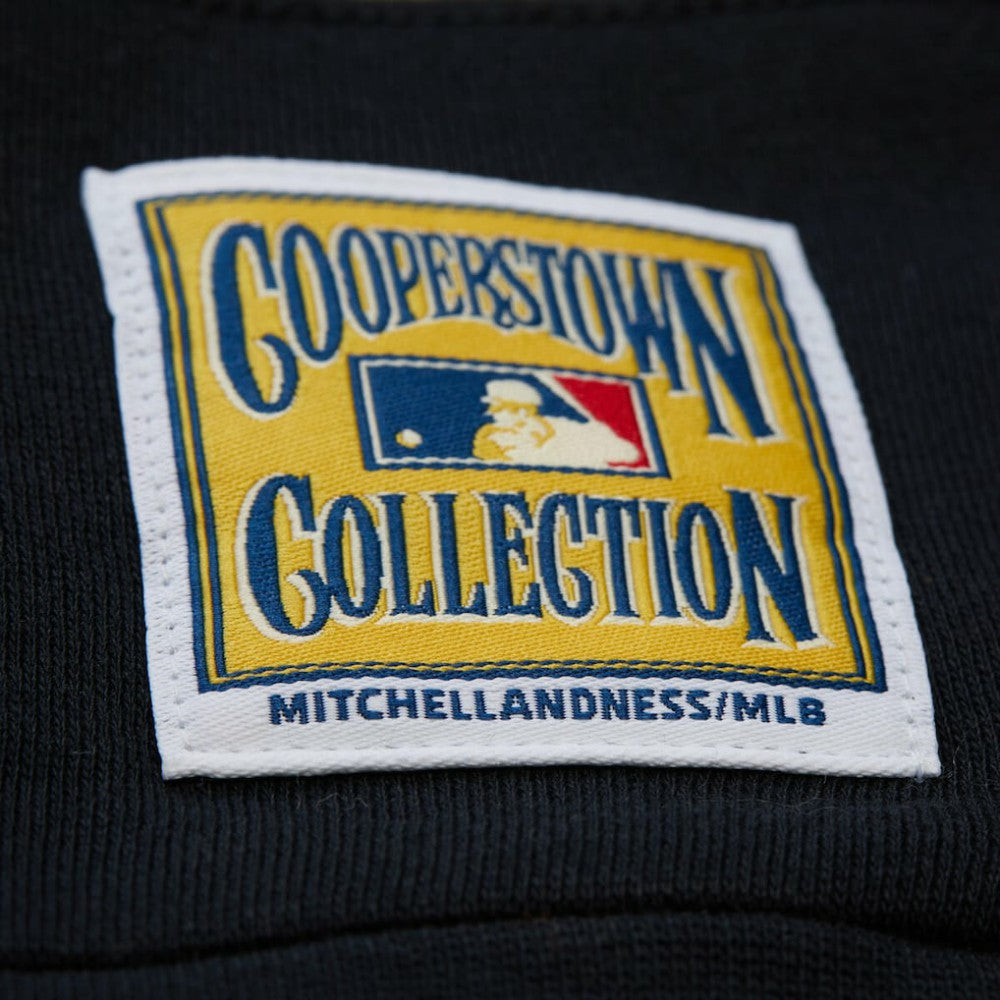 Atlanta Braves Mitchell & Ness Women's Cooperstown Collection Blocked Fleece Pullover Sweatshirt- Red/Black Online