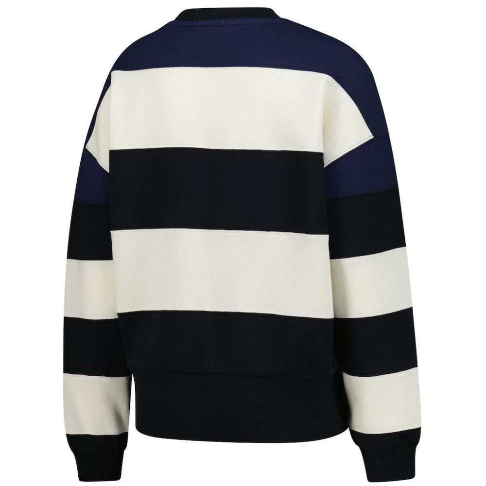 Minnesota Twins Mitchell & Ness Women's Cooperstown Collection Blocked Fleece Pullover Sweatshirt- Navy/Black Sale