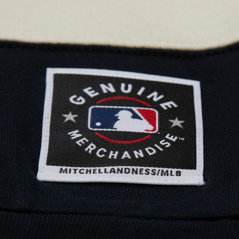 Minnesota Twins Mitchell & Ness Women's Cooperstown Collection Blocked Fleece Pullover Sweatshirt- Navy/Black Sale