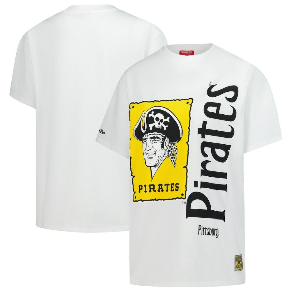 Pittsburgh Pirates Mitchell & Ness Women's Cooperstown Collection Boyfriend T-Shirt On Sale
