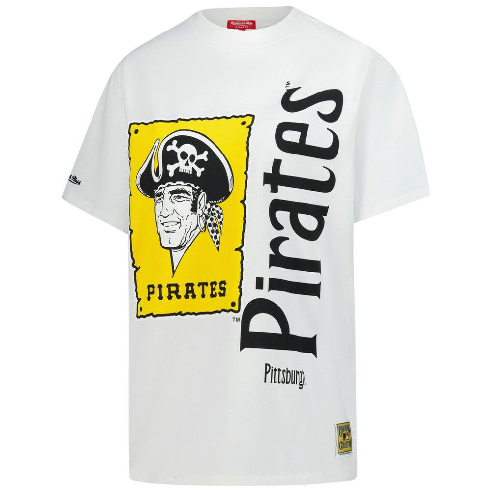 Pittsburgh Pirates Mitchell & Ness Women's Cooperstown Collection Boyfriend T-Shirt On Sale