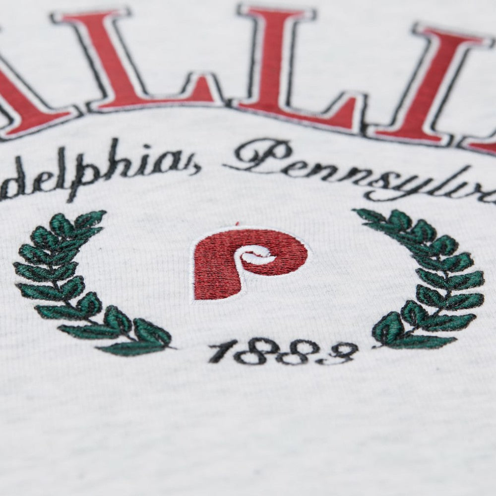 Philadelphia Phillies Mitchell & Ness Women's Cropped Toggle Pullover Sweatshirt Online