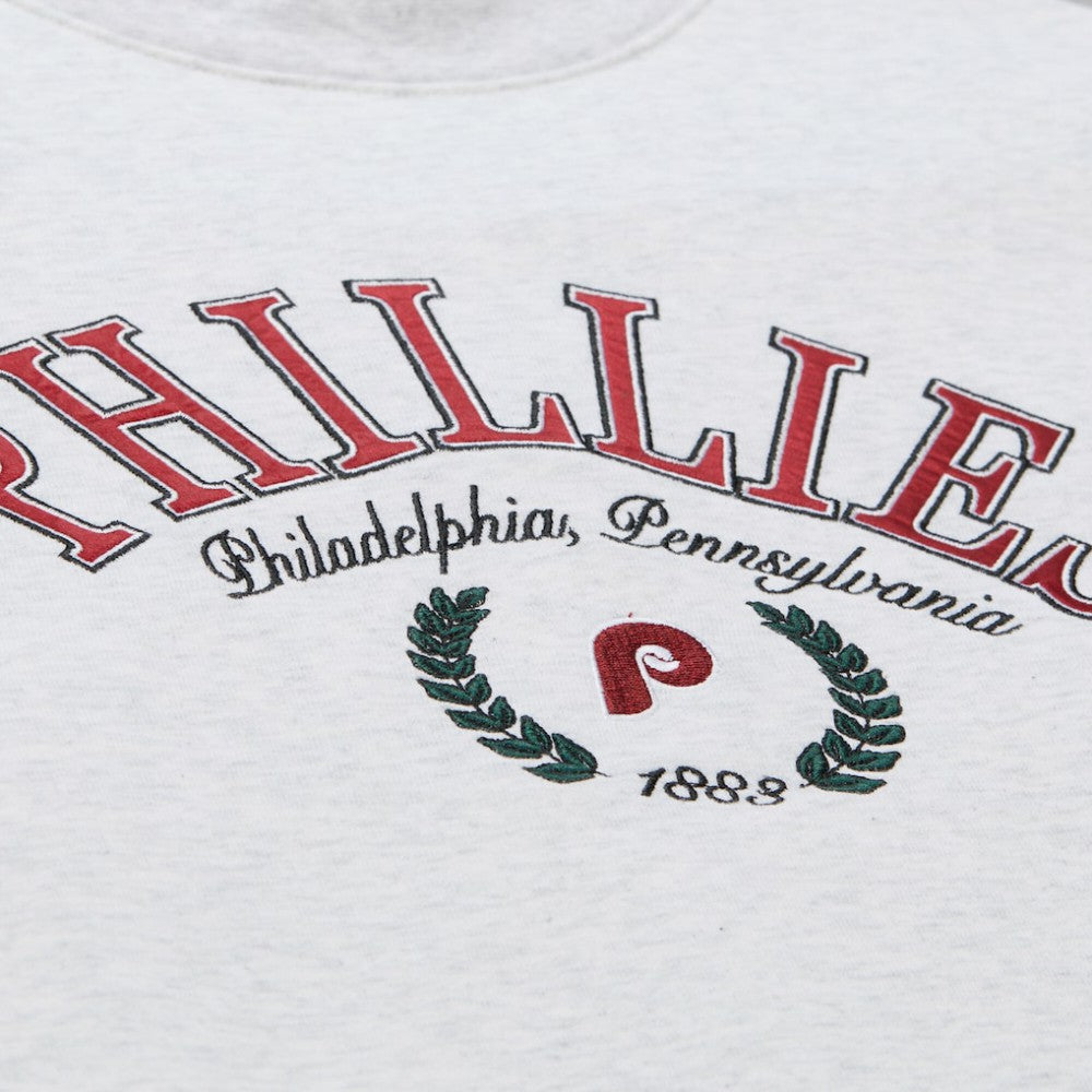 Philadelphia Phillies Mitchell & Ness Women's Cropped Toggle Pullover Sweatshirt Online