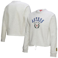 Houston Astros Mitchell & Ness Women's Cropped Toggle Pullover Sweatshirt Clearance