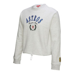 Houston Astros Mitchell & Ness Women's Cropped Toggle Pullover Sweatshirt Clearance