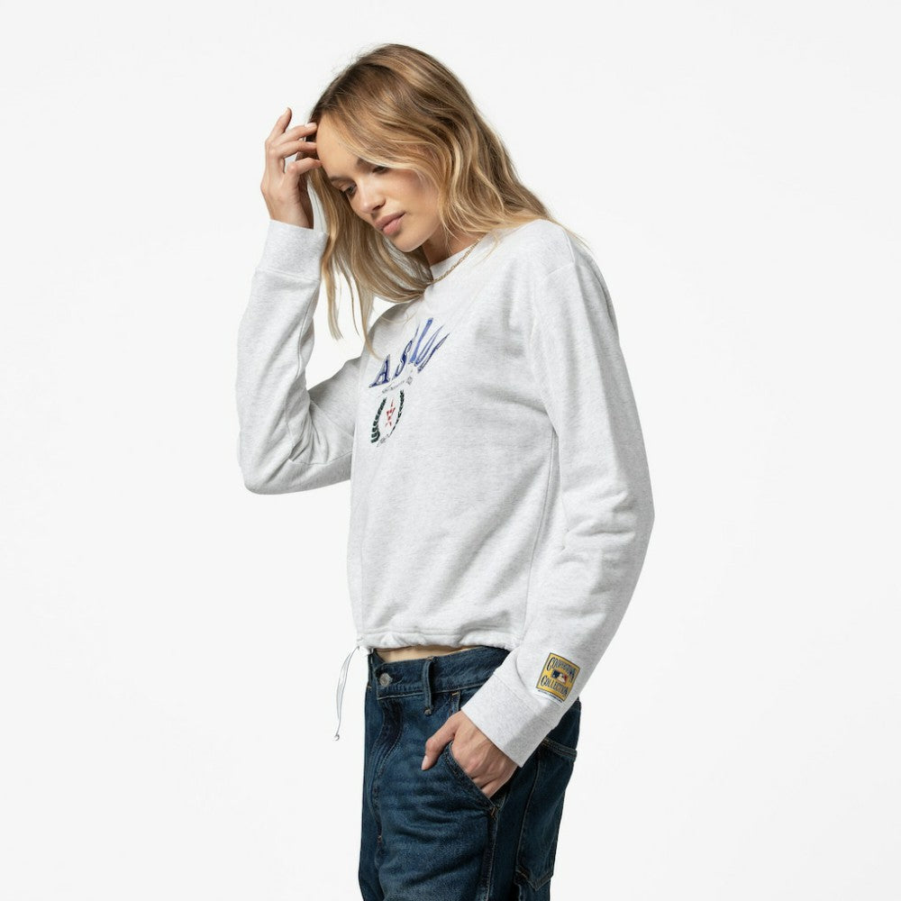 Houston Astros Mitchell & Ness Women's Cropped Toggle Pullover Sweatshirt Clearance