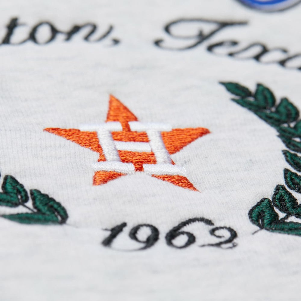 Houston Astros Mitchell & Ness Women's Cropped Toggle Pullover Sweatshirt Clearance