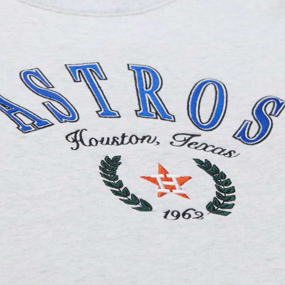Houston Astros Mitchell & Ness Women's Cropped Toggle Pullover Sweatshirt Clearance