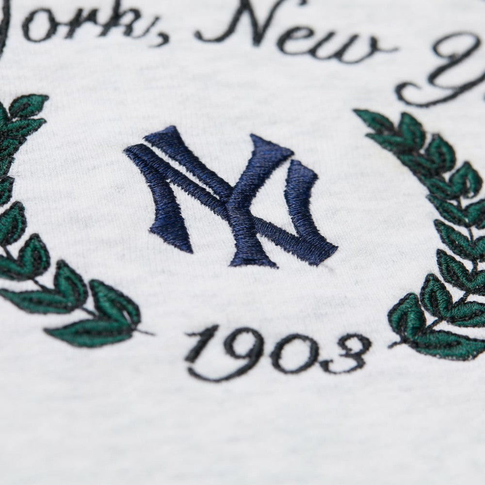 New York Yankees Mitchell & Ness Women's Cropped Toggle Pullover Sweatshirt Lifestyle