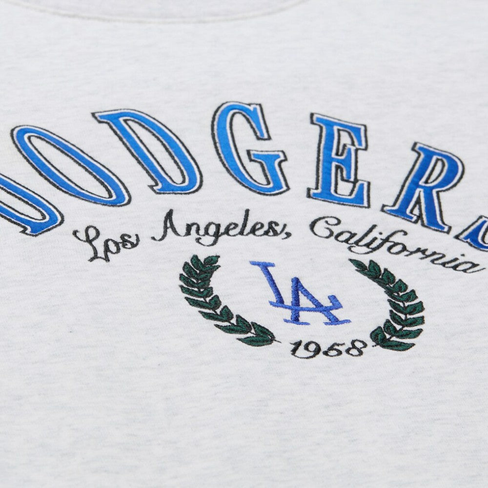 Los Angeles Dodgers Mitchell & Ness Women's Cropped Toggle Pullover Sweatshirt for sale