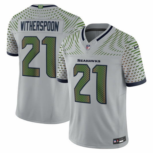 Devon Witherspoon Seattle Seahawks 2025 Rivalries Collection Limited Jersey - Wolf Gray | NFL Jerseys