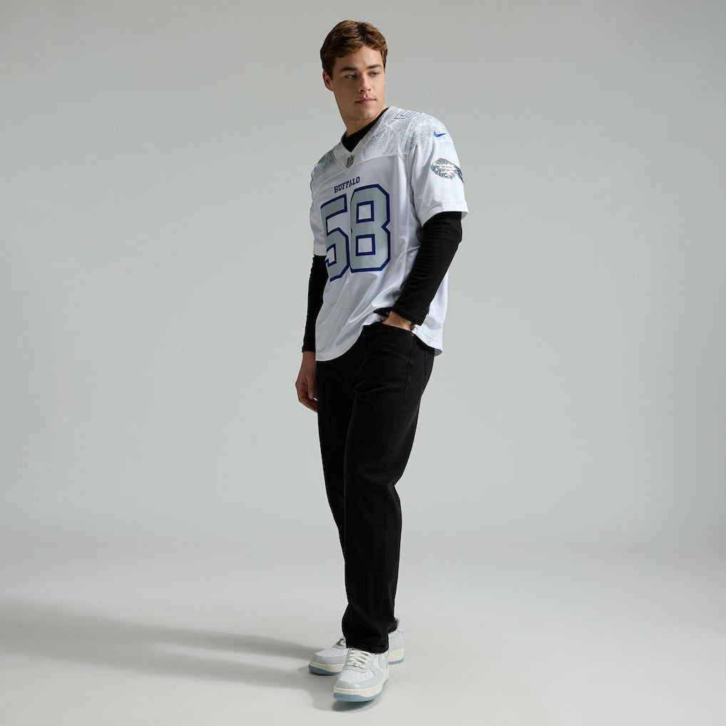 Matt Milano Buffalo Bills 2025 Rivalries Collection Limited Jersey White - Nike