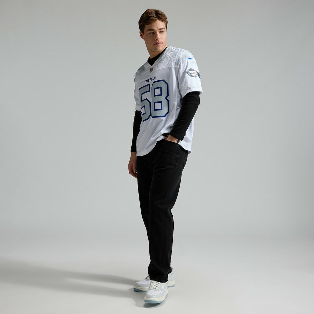 Matt Milano Buffalo Bills 2025 Rivalries Collection Limited Jersey White - Nike