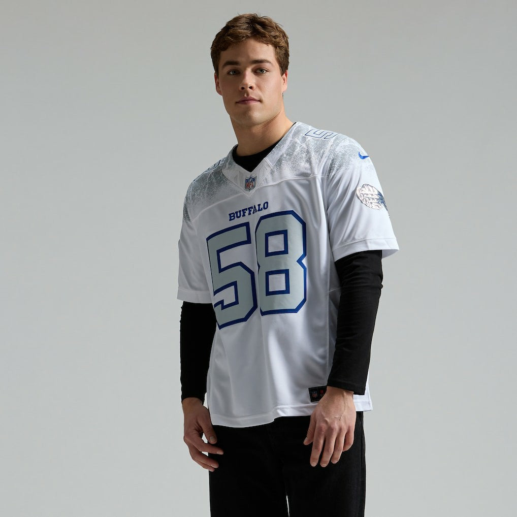 Matt Milano Buffalo Bills 2025 Rivalries Collection Limited Jersey White - Nike