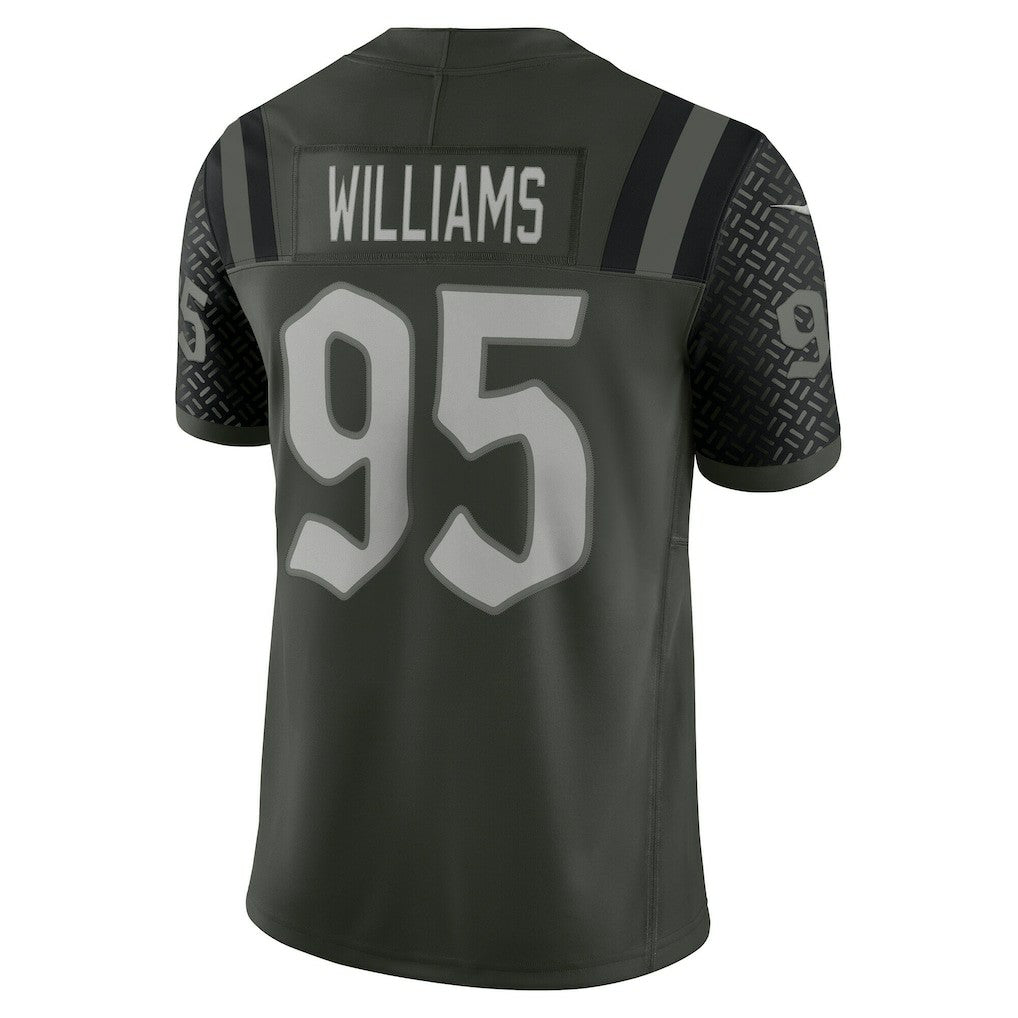 Quinnen Williams New York Jets 2025 Rivalries Collection Limited Jersey Gotham Green - Nike