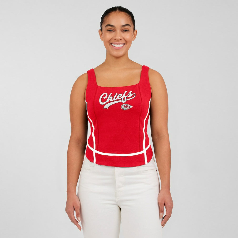 Kansas City Chiefs WEAR by Erin Andrews Women's Square Neck Tank Top Red - NFL