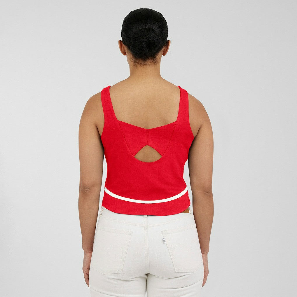 Kansas City Chiefs WEAR by Erin Andrews Women's Square Neck Tank Top Red - NFL