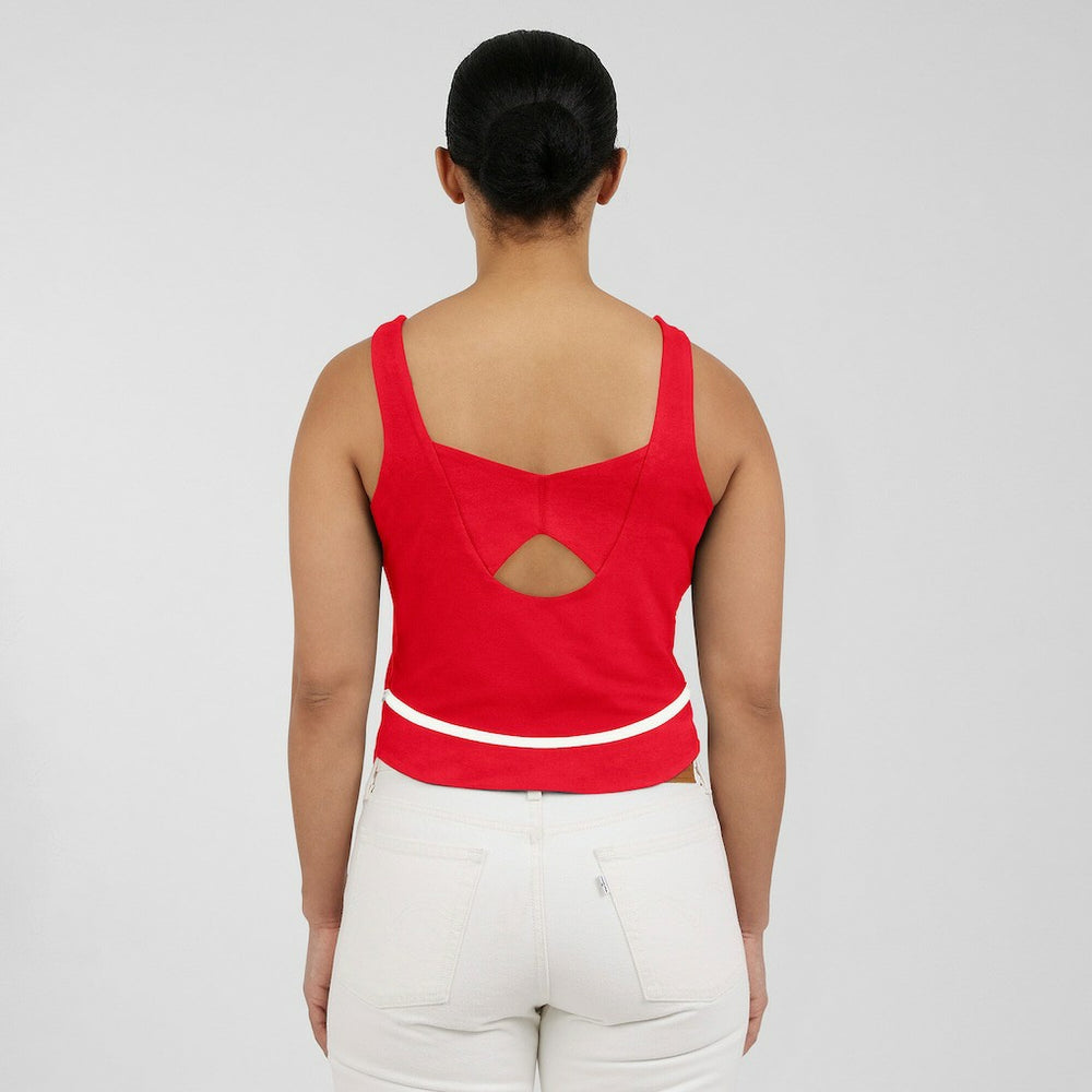 Kansas City Chiefs WEAR by Erin Andrews Women's Square Neck Tank Top Red - NFL