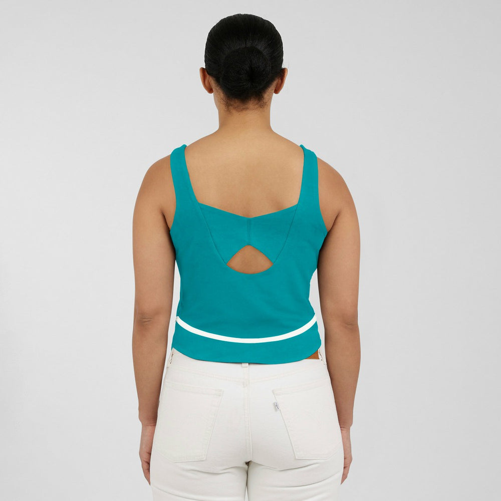 Miami Dolphins WEAR by Erin Andrews Women's Square Neck Tank Top Aqua - NFL