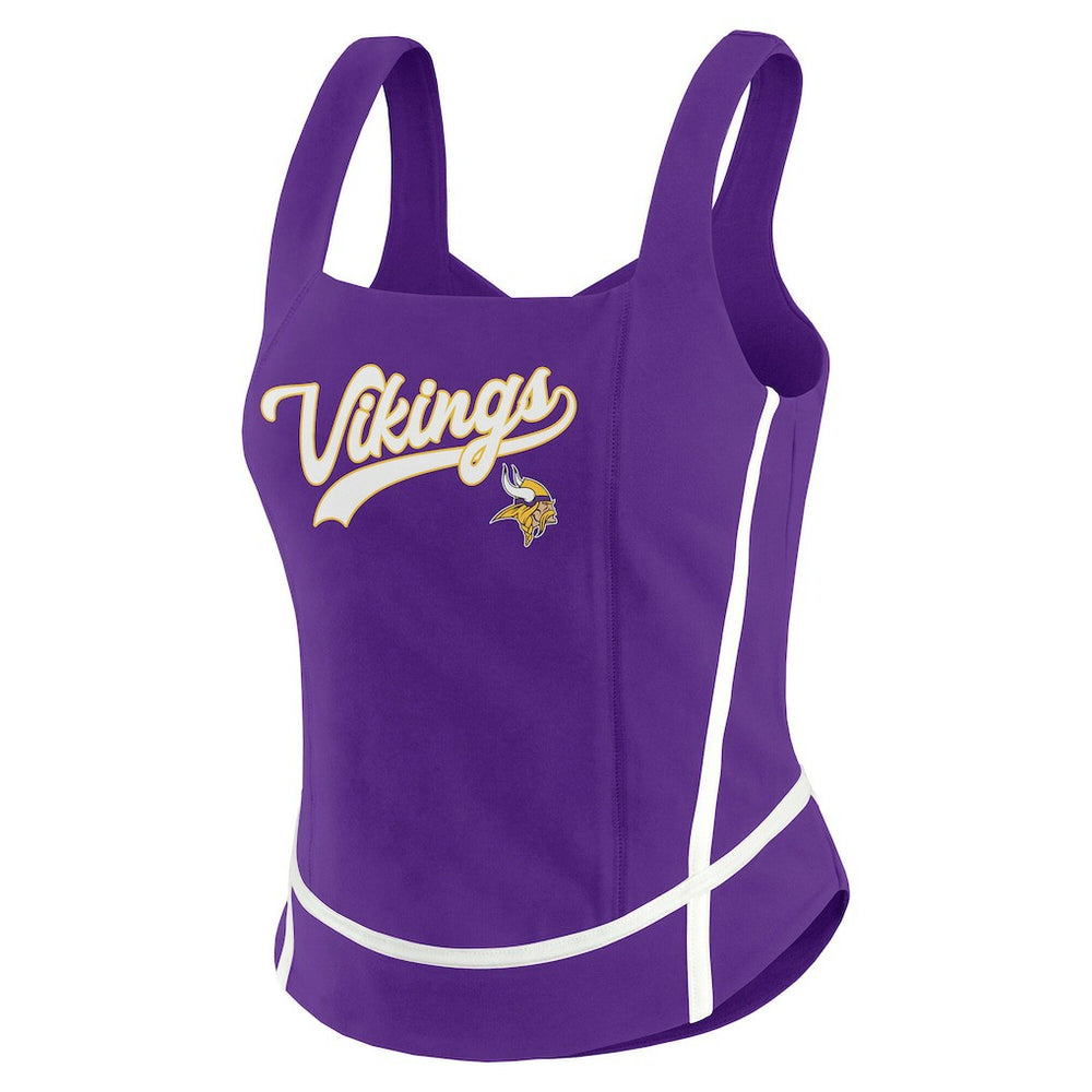 Minnesota Vikings WEAR by Erin Andrews Women's Square Neck Tank Top Purple - NFL