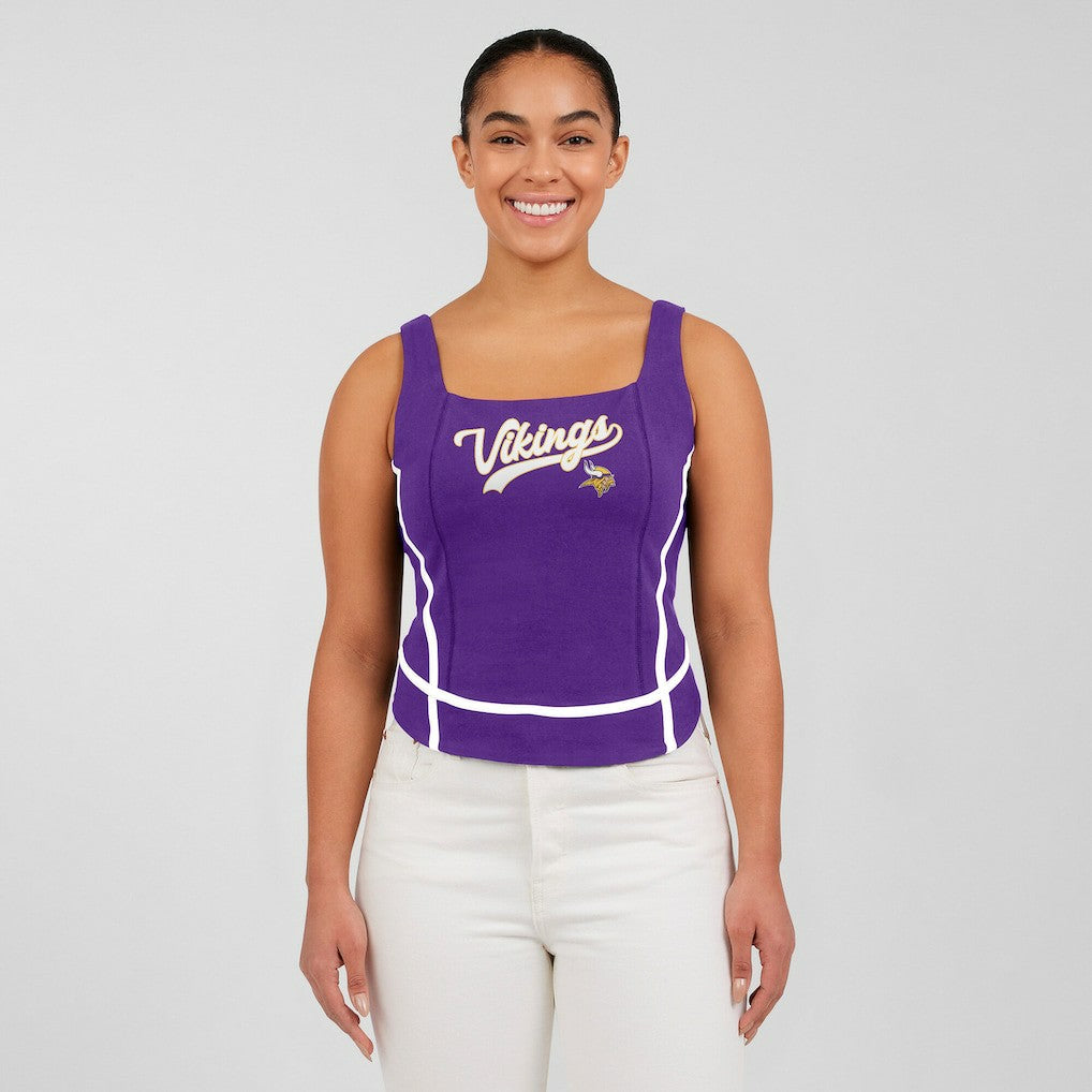 Minnesota Vikings WEAR by Erin Andrews Women's Square Neck Tank Top Purple - NFL