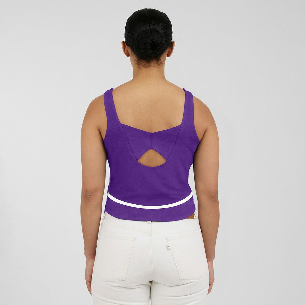 Minnesota Vikings WEAR by Erin Andrews Women's Square Neck Tank Top Purple - NFL