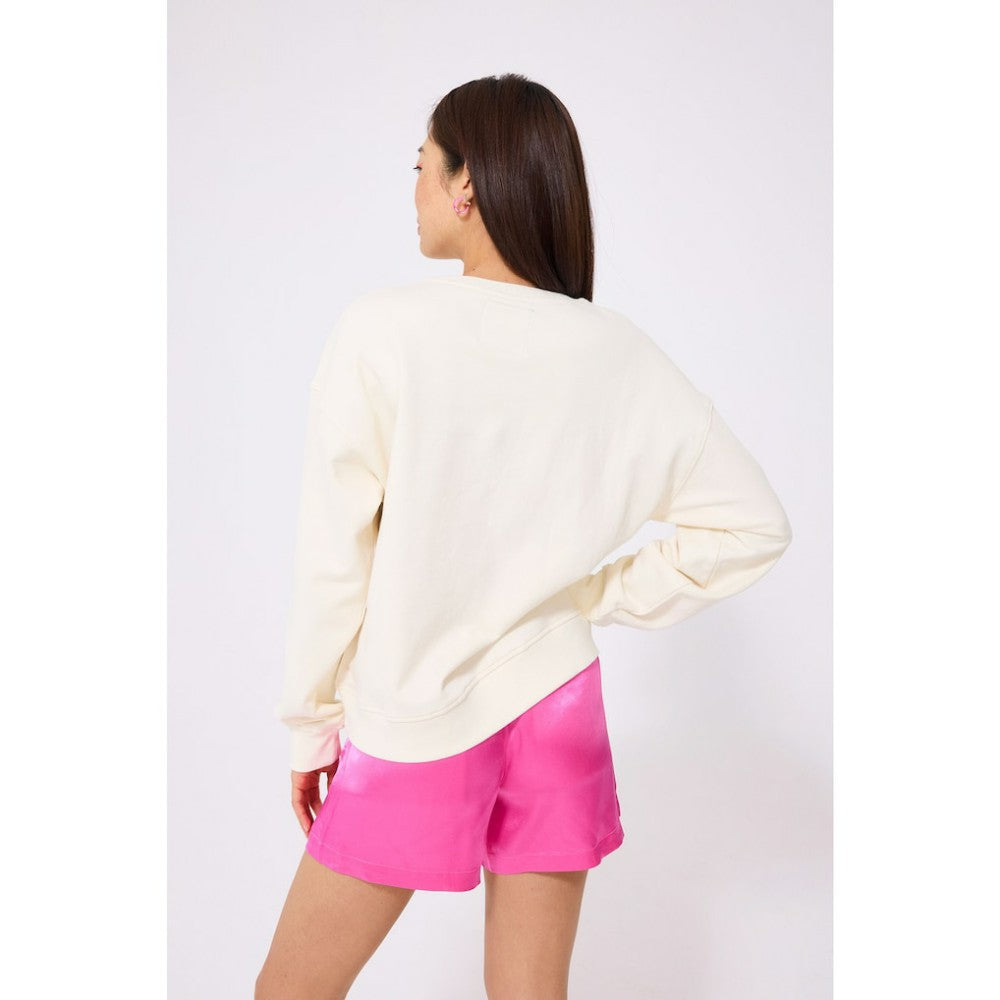 Los Angeles Dodgers Terez Women's Technicolor  Oversized Pullover Sweatshirt Near Me