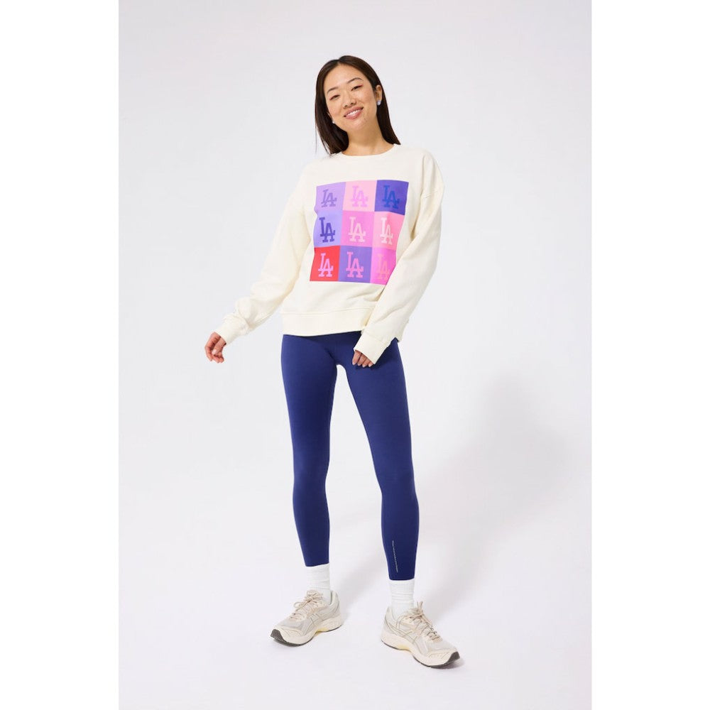Los Angeles Dodgers Terez Women's Technicolor  Oversized Pullover Sweatshirt Near Me
