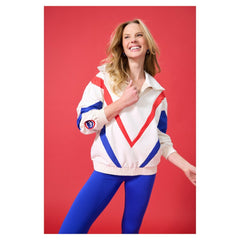 Chicago Cubs Terez Women's Ripstop Chevron Quarter-Zip Pullover Near Me