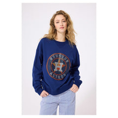 Houston Astros Terez Women's Oversized Gemstone Logo Sweatshirt Near Me