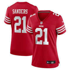 Deion Sanders San Francisco 49ers Women's Retired Player Game Jersey Scarlet - Nike