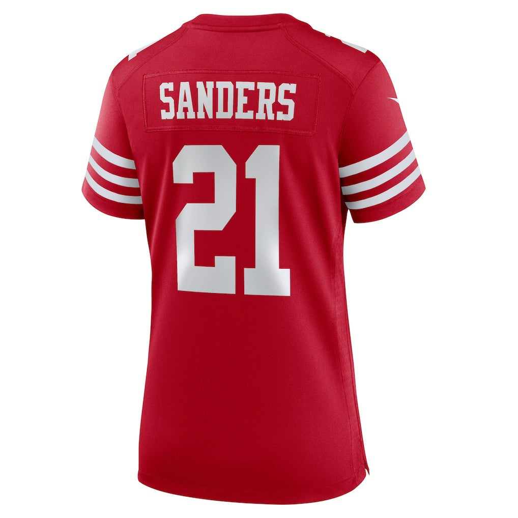 Deion Sanders San Francisco 49ers Women's Retired Player Game Jersey Scarlet - Nike
