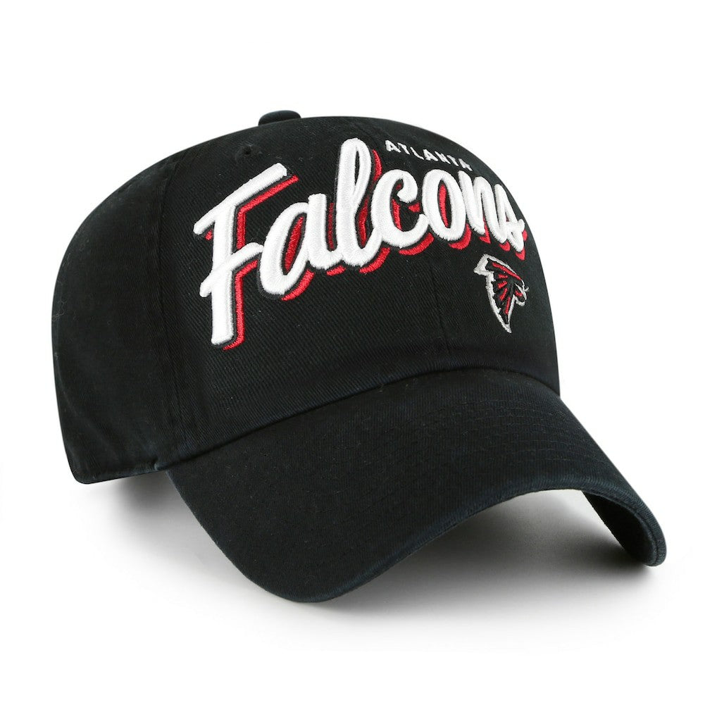 Atlanta Falcons '47 Women's Ariana Clean Up Adjustable Hat Black - 47 brand