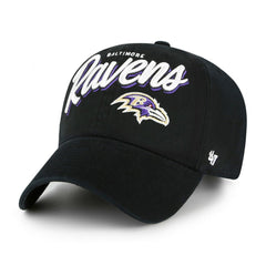 Baltimore Ravens '47 Women's Ariana Clean Up Adjustable Hat Black - 47 brand