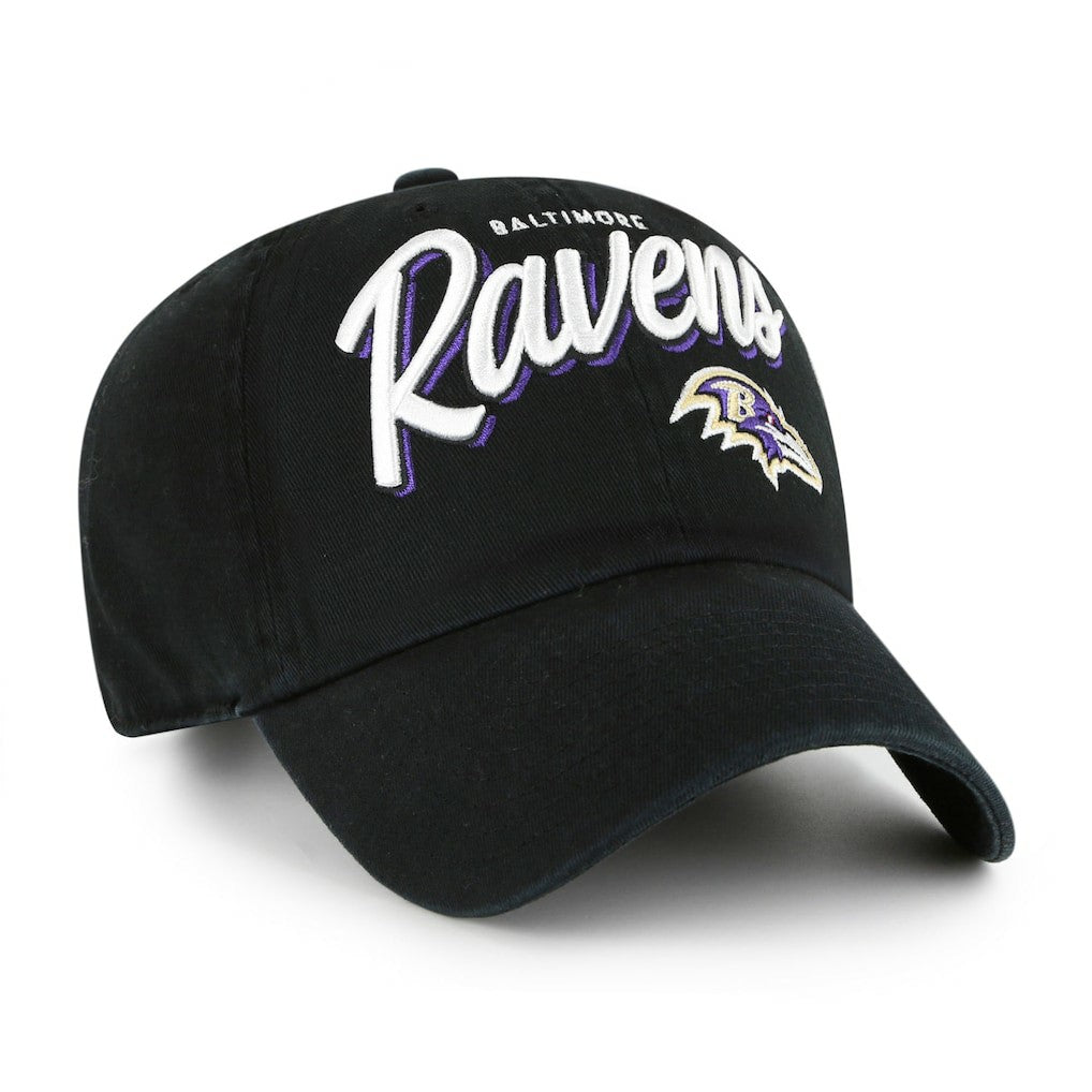 Baltimore Ravens '47 Women's Ariana Clean Up Adjustable Hat Black - 47 brand