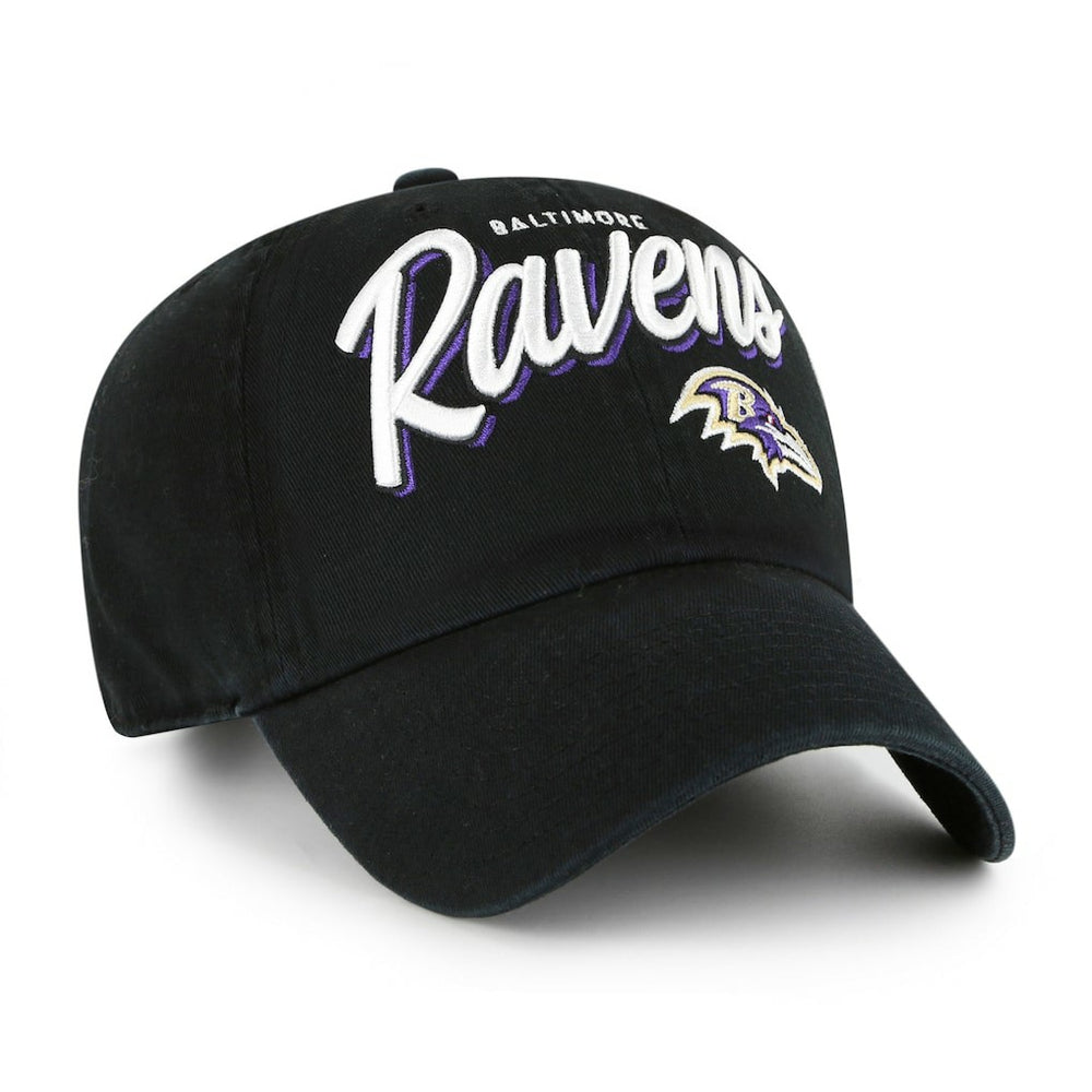 Baltimore Ravens '47 Women's Ariana Clean Up Adjustable Hat Black - 47 brand