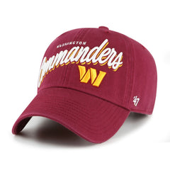 Washington Commanders '47 Women's Ariana Clean Up Adjustable Hat Burgundy - 47 brand
