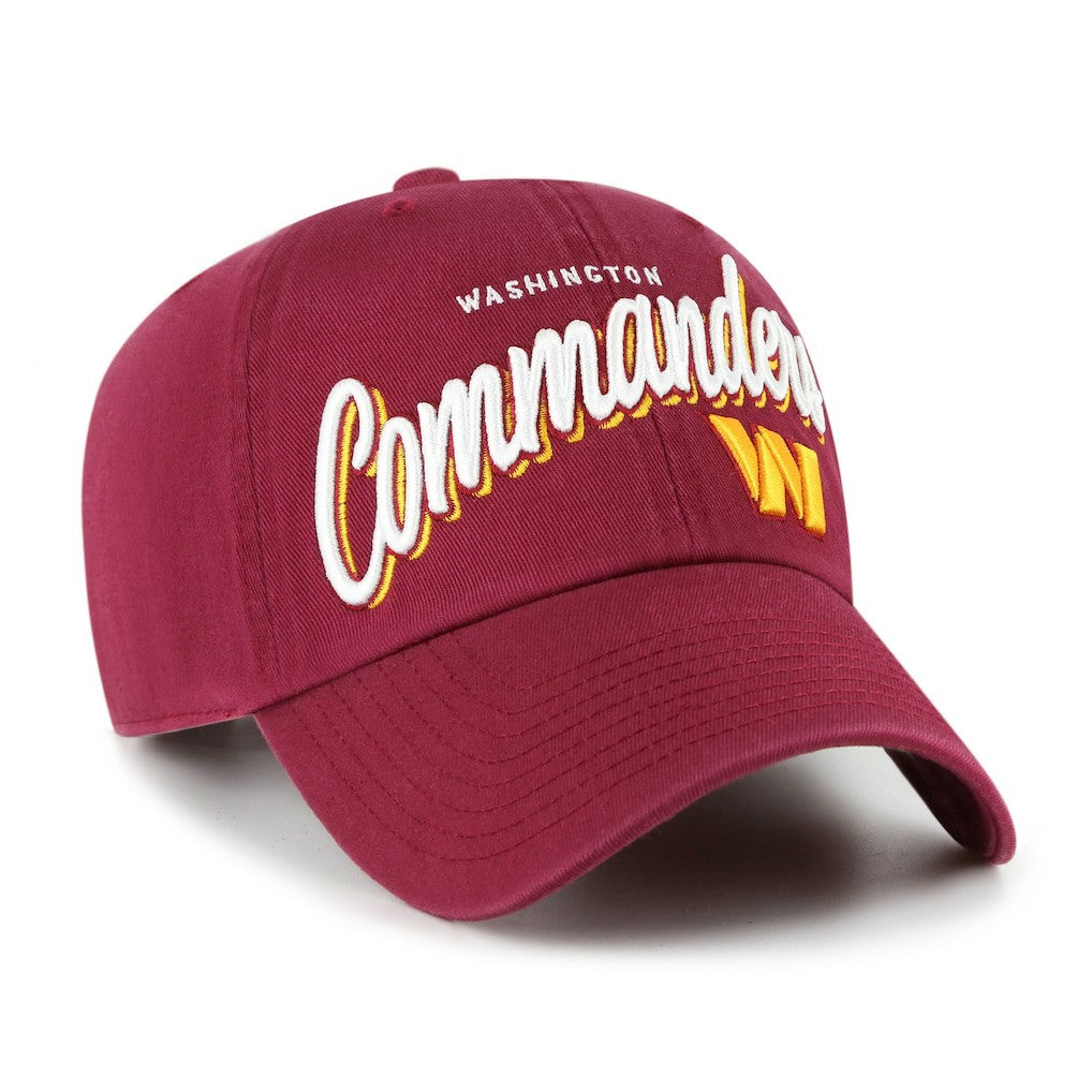 Washington Commanders '47 Women's Ariana Clean Up Adjustable Hat Burgundy - 47 brand