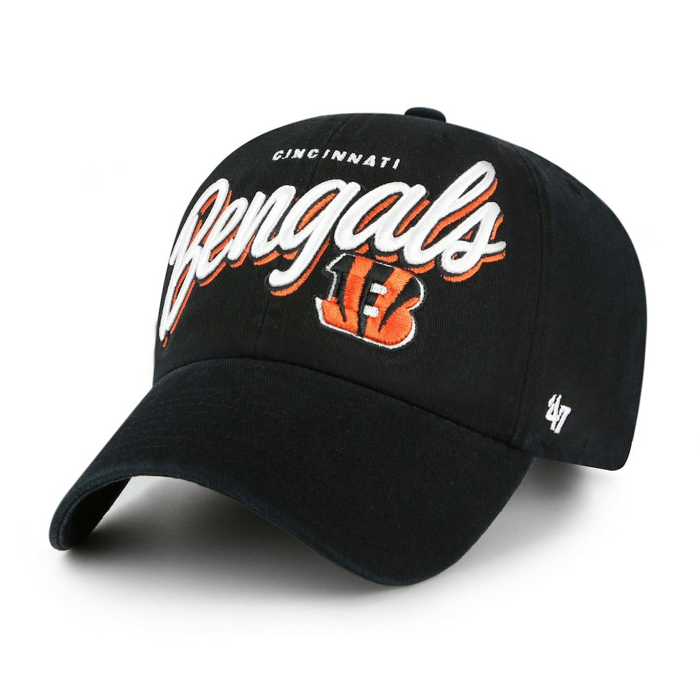 Cincinnati Bengals '47 Women's Ariana Clean Up Adjustable Hat Black - 47 brand