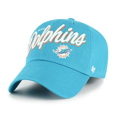 Miami Dolphins '47 Women's Ariana Clean Up Adjustable Hat Aqua - 47 brand