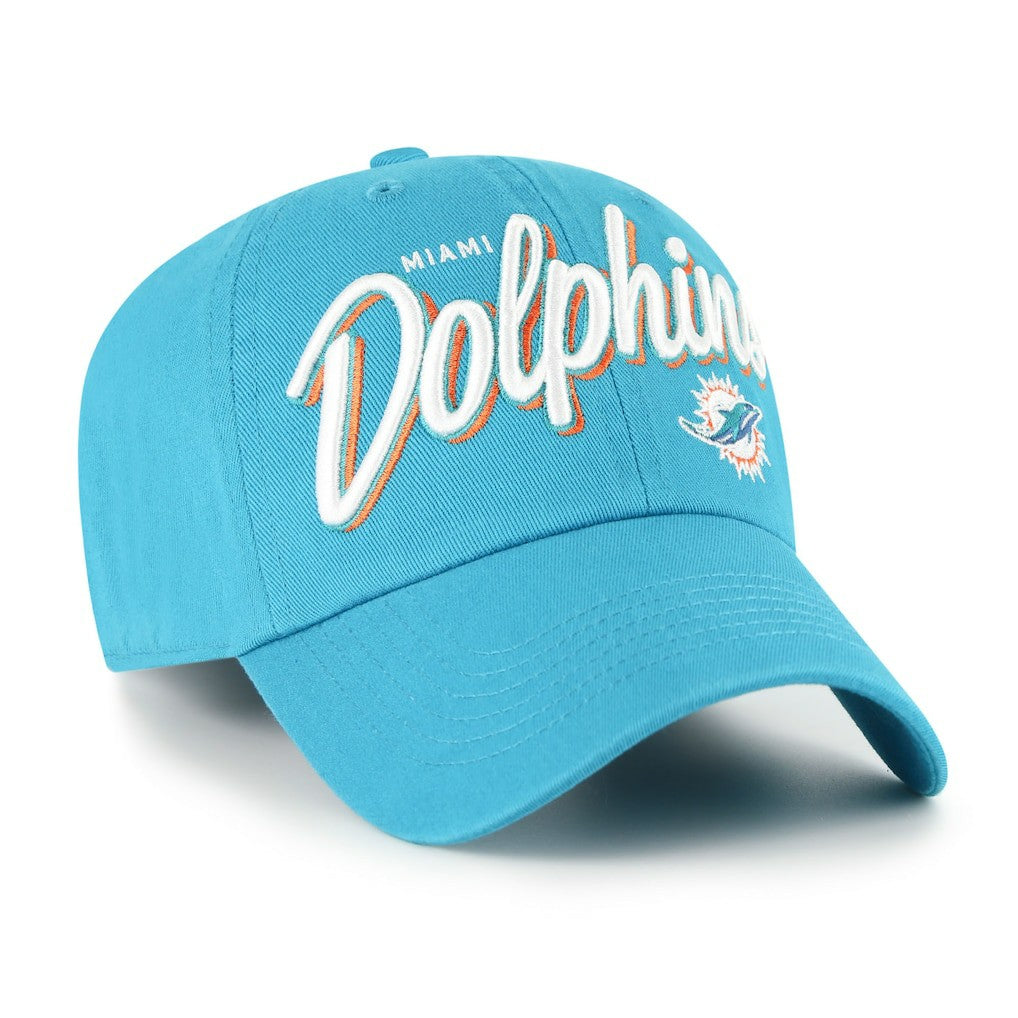Miami Dolphins '47 Women's Ariana Clean Up Adjustable Hat Aqua - 47 brand