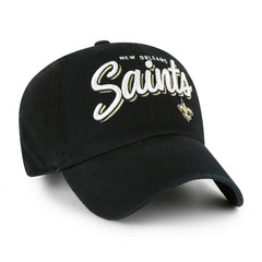 New Orleans Saints '47 Women's Ariana Clean Up Adjustable Hat Black - 47 brand