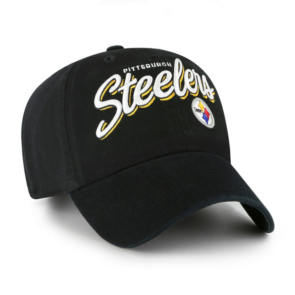 Pittsburgh Steelers '47 Women's Ariana Clean Up Adjustable Hat Black - 47 brand
