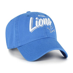 Detroit Lions '47 Women's Ariana Clean Up Adjustable Hat Blue - 47 brand