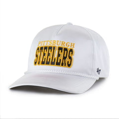 Pittsburgh Steelers '47 Women's Outspoken Hitch Adjustable Hat White - 47 brand