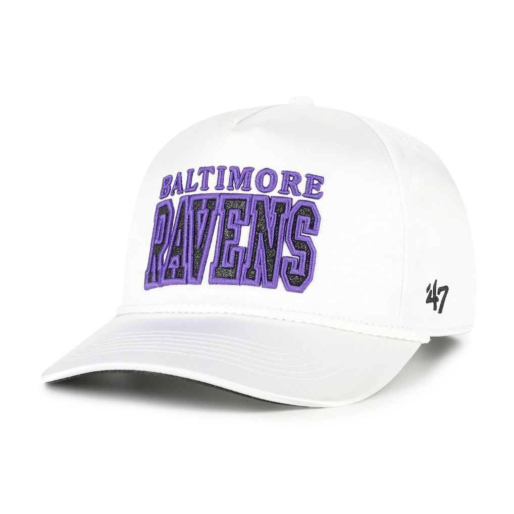 Baltimore Ravens '47 Women's Outspoken Hitch Adjustable Hat White - 47 brand