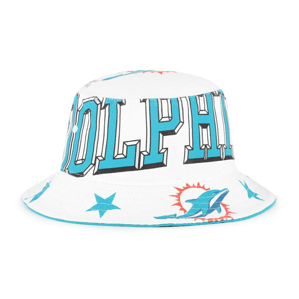 Miami Dolphins '47 Women's Energize Bucket Hat White - 47 brand