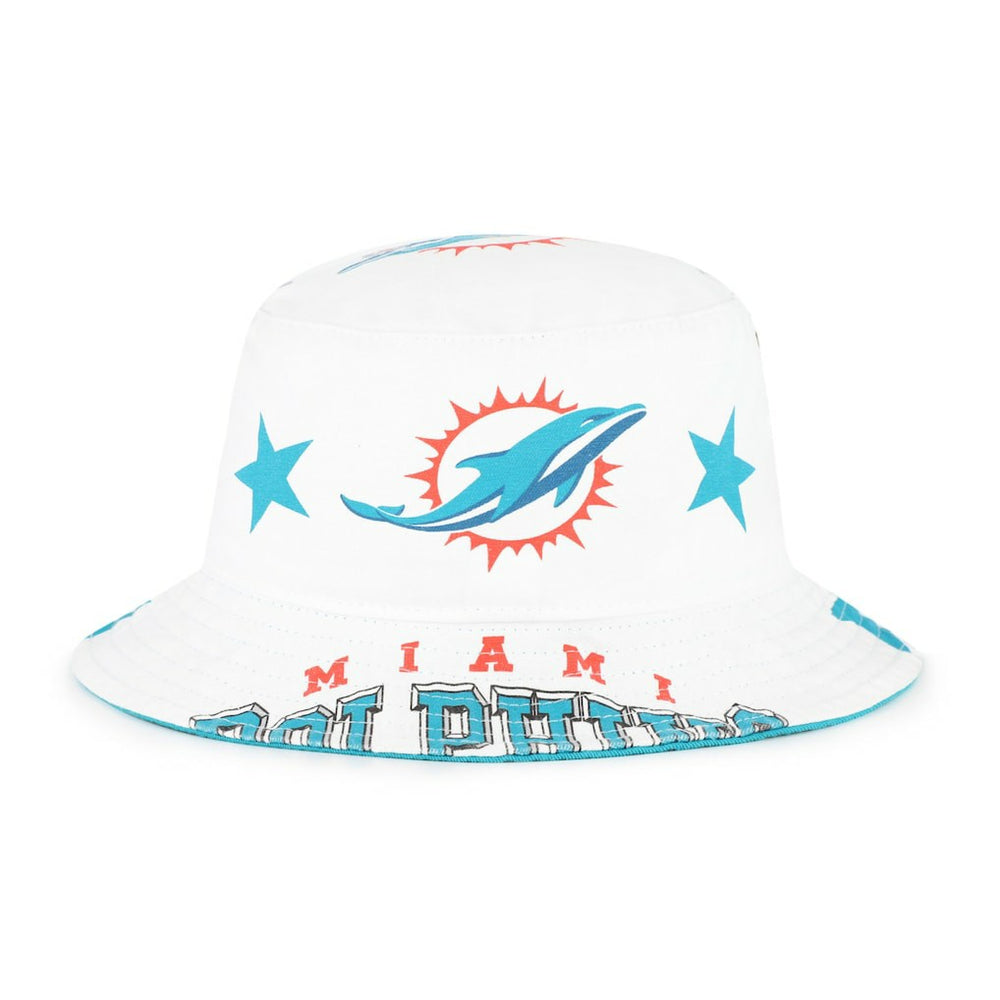 Miami Dolphins '47 Women's Energize Bucket Hat White - 47 brand