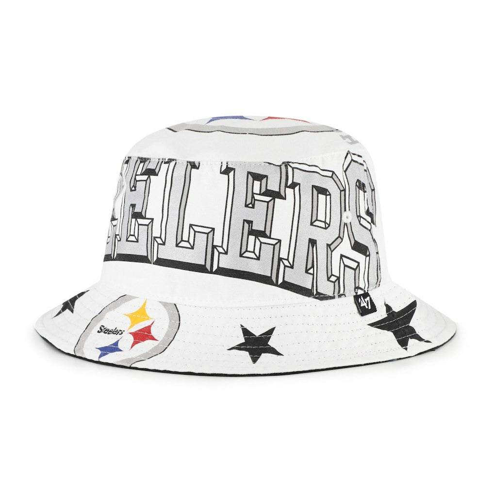 Pittsburgh Steelers '47 Women's Energize Bucket Hat White - 47 brand