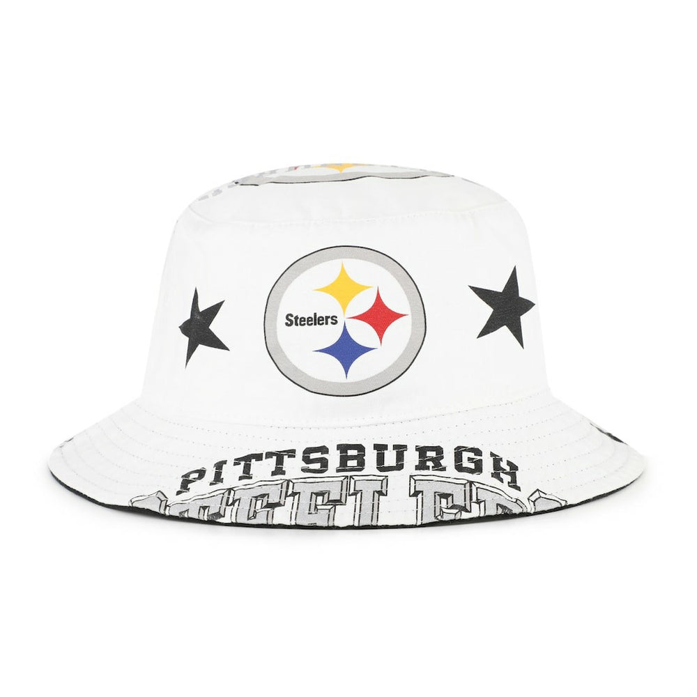 Pittsburgh Steelers '47 Women's Energize Bucket Hat White - 47 brand